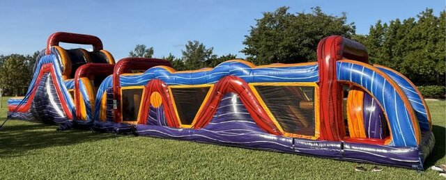 70' Long Rainbow Run Obstacle Course