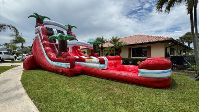 20' Tall  Redline Rapids Dual lane waterslide 
