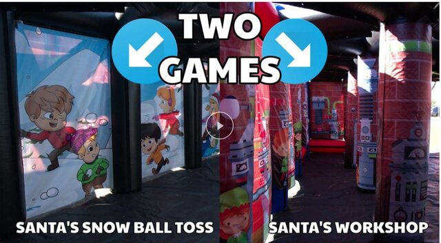 Santa's Snow Ball Toss & Santa's Workshop Interactive Game