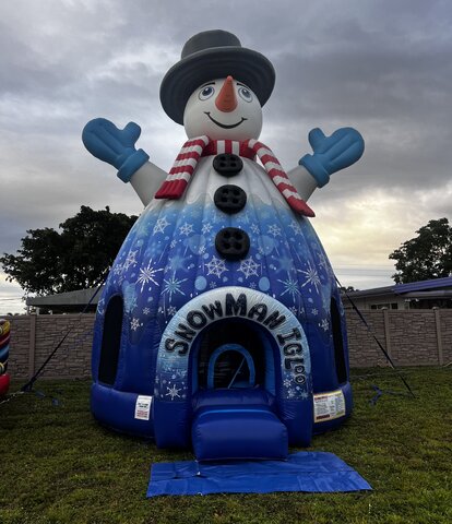 Giant Snowman Bounce House