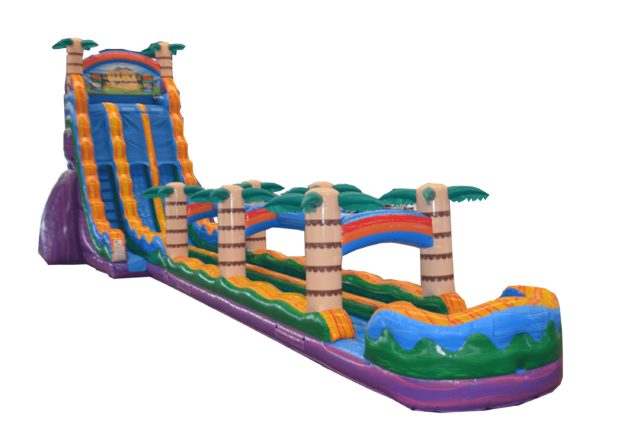 30' Tall - Tiki Plunge Water Slide dual lane