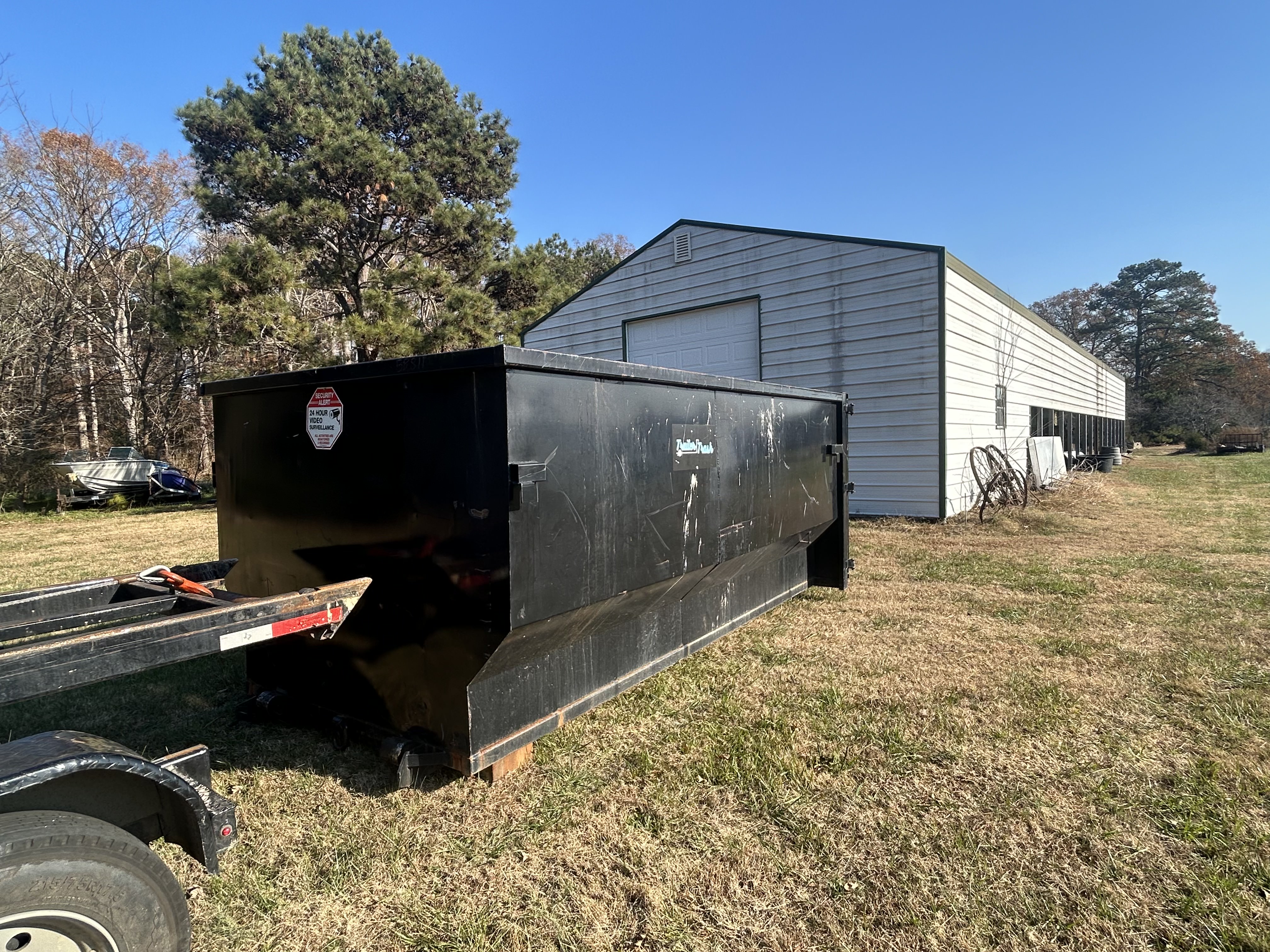 a 30 yard dumpster dropoff in Franklinton NC