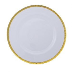 Gold Ribbon Hammered Glass