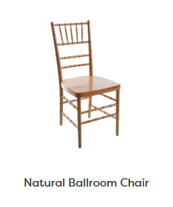 Natural Ballroom Chair