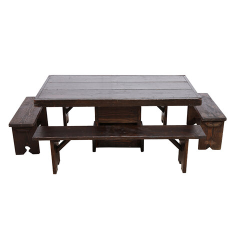 3ft Rustic American Bench