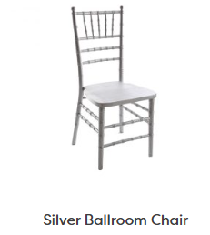 Silver Ballroom Chair