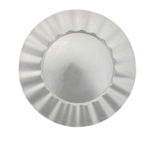 Silver Ruffle Melamine Charger