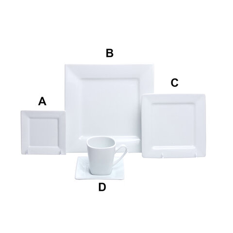 White Square Dinnerware