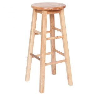 Barstool Natural Wood