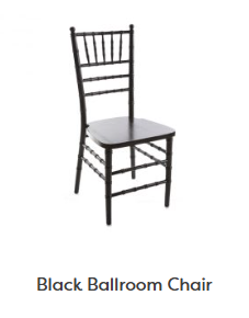 Black Ballroom Chair