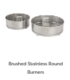Brushed Stainless Round Burner