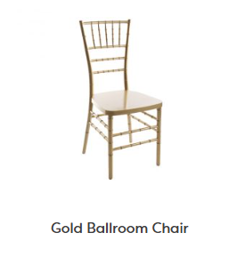 Gold Ballroom Chair