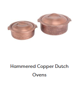 Hammered Copper Dutch Oven
