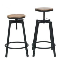 Black Swivel Barstool Oakwood