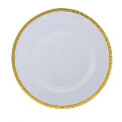 Gold Ribbon Hammered Glass