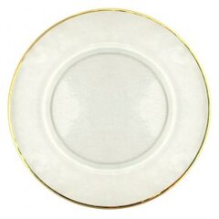 Gold Rim Hammered Glass
