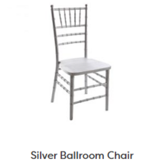 Silver Ballroom Chair