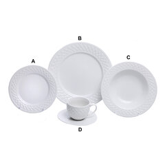 White Havana Weave Dinnerware