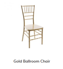 Gold Ballroom Chair