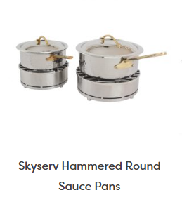 Skyserv Hammered Round Sauce Pans