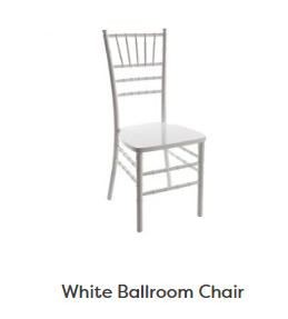 White Ballroom Chair