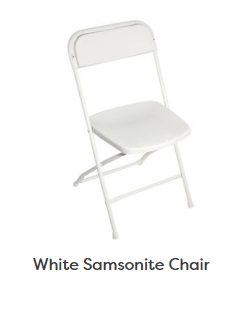 White Samsonite Chair