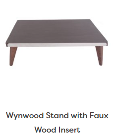 Wynwood Stand with Faux Wood Inset