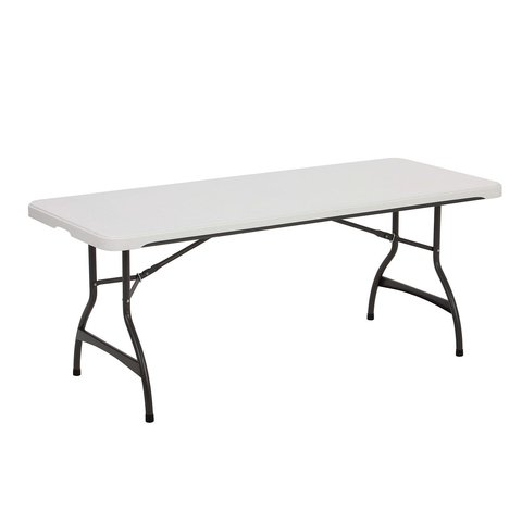 6 Foot Plastic White Folding Table - Customer Pick Up