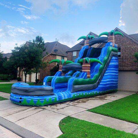 18 Ft Blue Crush Waterslide