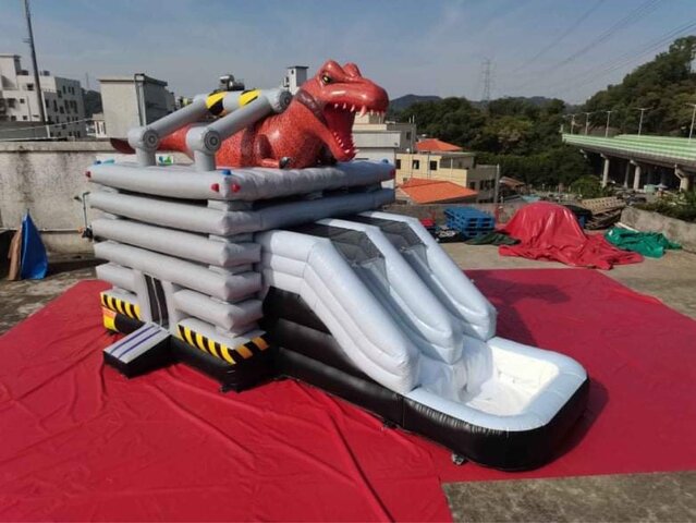 T-Rex Combo Bouncer Water Slide