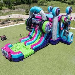 Gamer Glitch Level Up Dual Waterslide Combo 
