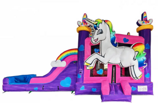Unicorn Dual Slide Bounce House Rental – Pearland, TX