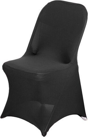 Chair Linen Cover Spandex black (rent)