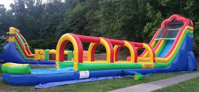Fun Slide 20ft tall WET with Slip & Slide 25ft long and Pool