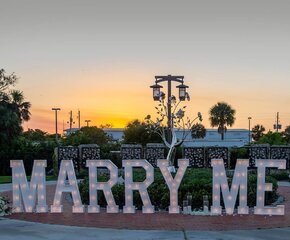 Marquee Letters: MARRY ME