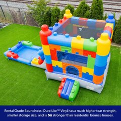 Rainbow Unicorn Bounce House Rent Combo WET
