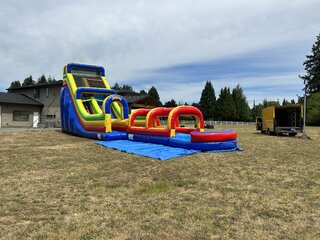 Fun Slide 26ft tall WET with Slip & Slide and Pool