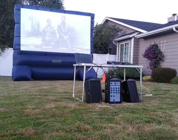 outdoor movie screen