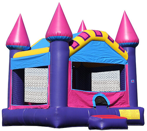 Girls Pink Castle Bounce House