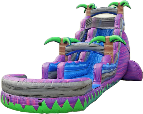 22ft Purple Crush Waterslide with Landing Pool