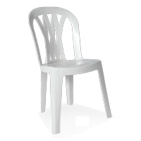 White Bisto Garden Chairs 