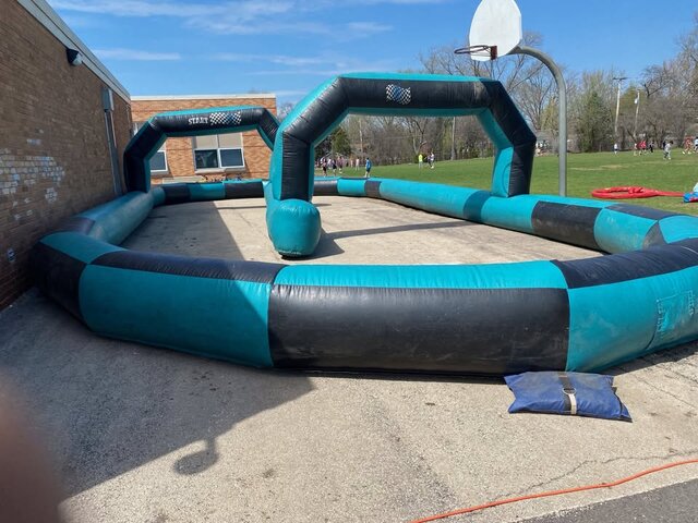 Inflatable race track