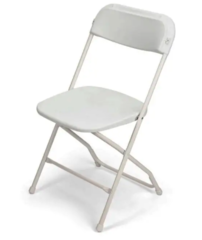 White Fold Up Chair
