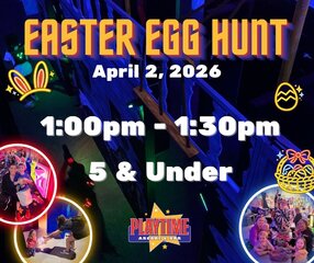 Ages 0-5 Egg Hunt 1-1:30pm
