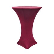 Bistro Tablecloth Fitted Burgundy