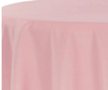 108" Round Dusty Rose Tablecloth