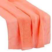 Chiffon Dusty Coral Table Runner