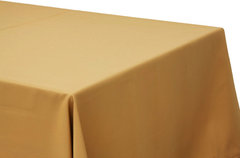 90x132" Banquet Gold Tablecloth