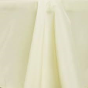 90" Round Ivory Tablecloth