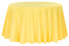 90" Round Canary Yellow Tablecloth